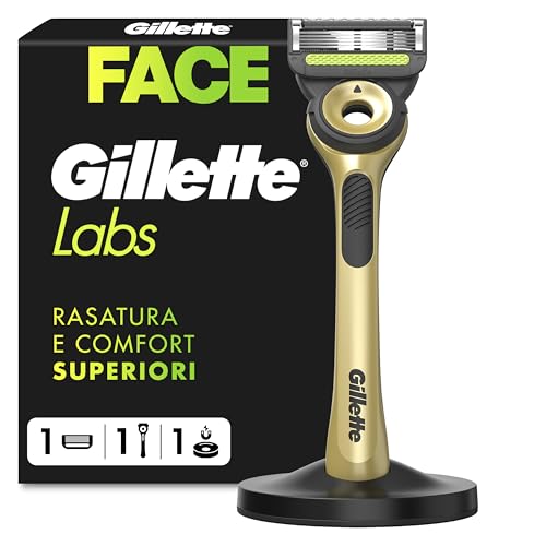 GilletteLabs Rasoio A Mano Libera Con Barra Esfoliante