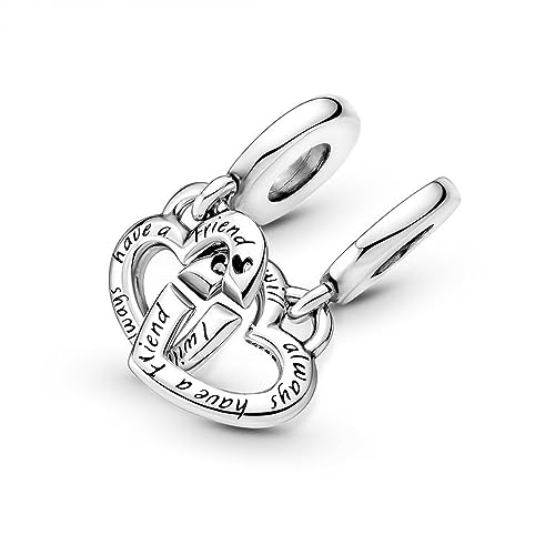 Pandora Icons Ciondolo cuore Sister argento con zirconia