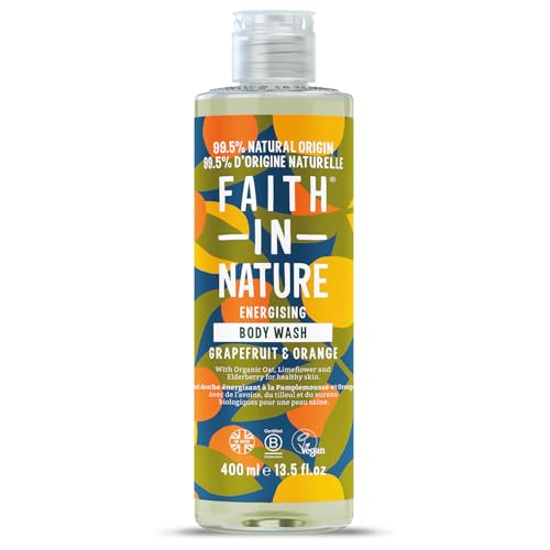 Faith In Nature Gel Doccia Pompelmo e Arancia, 400 ml