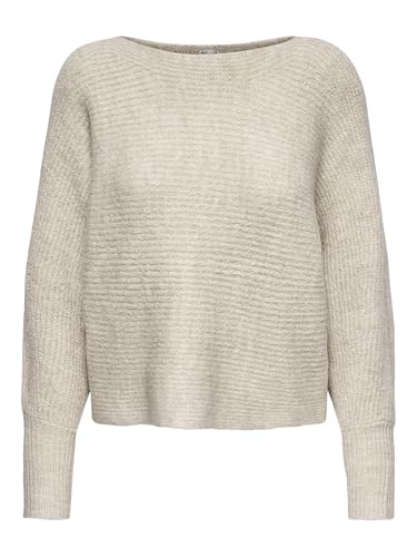 Onldaniella L/S Knt Noos Maglione da Donna, Ecru Melange