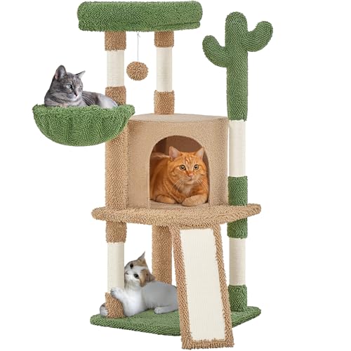 Yaheetech Tiragraffi per Gatti a Forma di Cactus