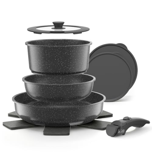 YASHE Pentole induzione pezzi, atossiche, senza PTFE e PFAS