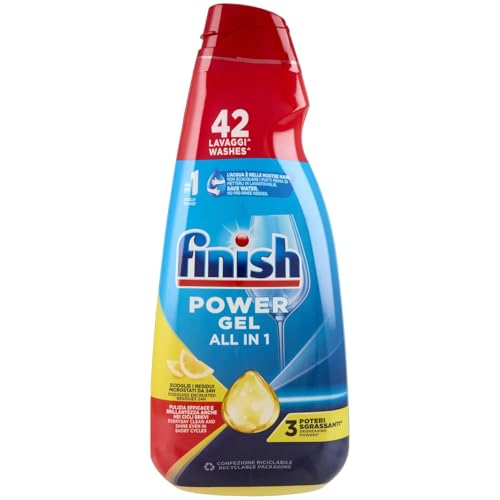 Finish Powergel Gel Detersivo Lavastoviglie Limone, 42 Lavaggi