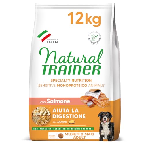 Trainer Sensitive No Gluten Adult Salmone e Cereali Integrali Agnello 12 kg