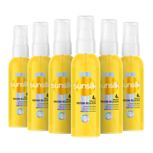 Sunsilk Tocco di Seta Siero Capelli Invisibile Anticrespo 6 x 75 ml