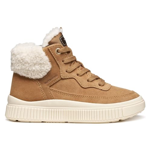 Geox J Laquinny Girl WPF Scarpe da Ginnastica Whisky