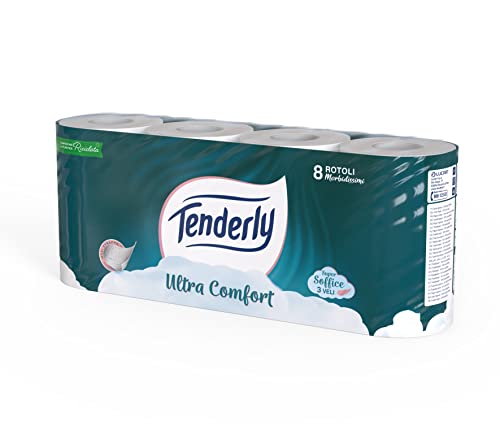 Tenderly Ultra Comfort Carta Igienica 3 Veli, 8 Rotoli
