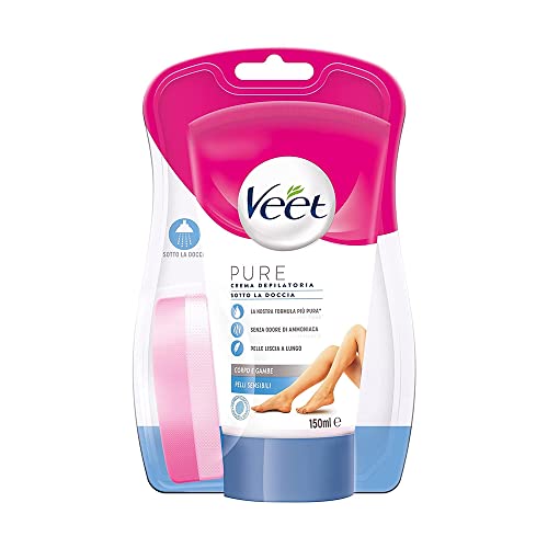 Veet Crema Depilatoria Sotto la Doccia Pelli Sensibili