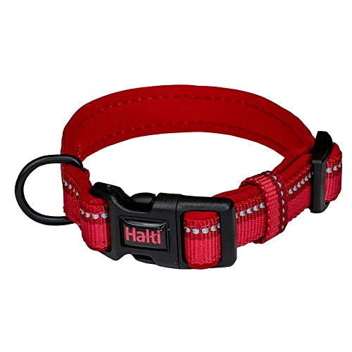 Collare Comfort HALTI - Cinghia regolabile con imbottitura in neoprene e tessuto 3M catarifrangente. Nylon di qualità. Leggero e ideale per c