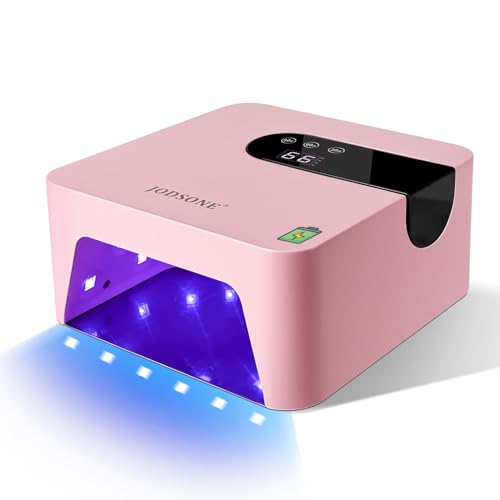 JODSONE Lampada Unghie LED UV Ricaricabile Portatile con 3 Timer