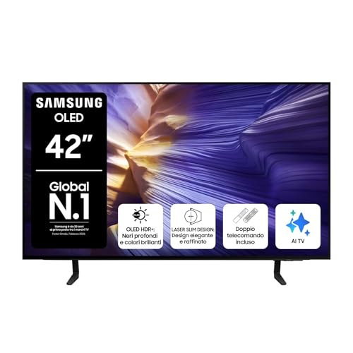 Samsung S90F Smart TV OLED 4K 42'' Processore NQ4 AI Gen3