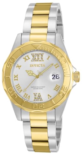 Invicta Pro Diver - Orologio da Donna in Acciaio Inossidabile con Movimento al Quarzo, - 38 mm