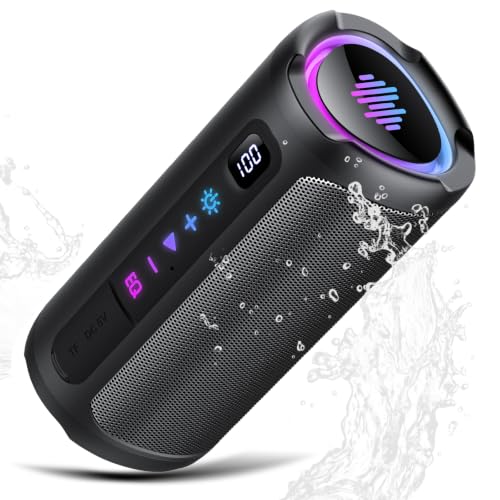 Cassa Bluetooth 5.4 20W Portatile con Display Digitale e RGB