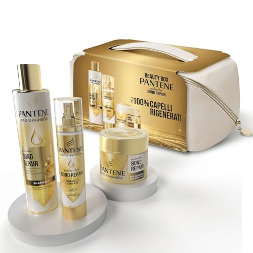 Pantene Pro-V Miracles Set Beauty Case Bond Repair Shampoo 250ml, Maschera 300ml, Siero 90ml