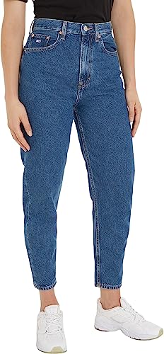 Tommy Jeans Jeans Donna Mom Jeans Vita Alta, Blu (Denim