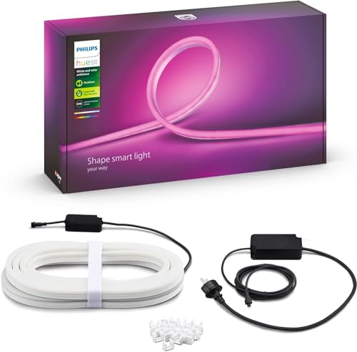 Philips Hue White and Color Ambiance Striscia LED Smart per Esterni e Interni, 5m