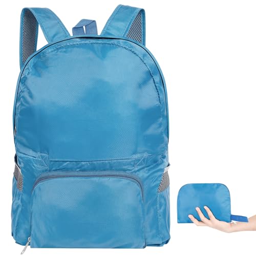 AiQInu Zaino Pieghevole Ultraleggeri, Impermeabile Multifunzione Zaino da Escursionismo Unisex zaino da viaggio Outdoor per Sport Arrampicata Campeggio Viaggio Ciclismo (