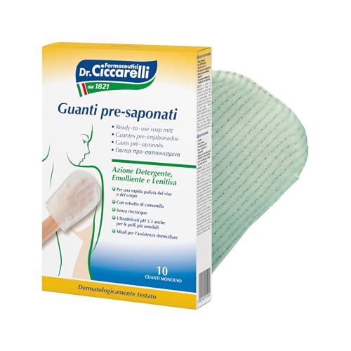 Dr Ciccarelli Guanto Pre-saponato Monouso, 10 pezzi