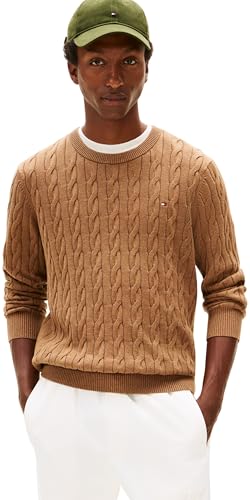 Tommy Hilfiger Classic Cotton Cable Crew Neck Pullover
