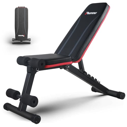 PASYOU Panca Palestra Multifunzione 7 in 1 Regolabile Pieghevole 230kg