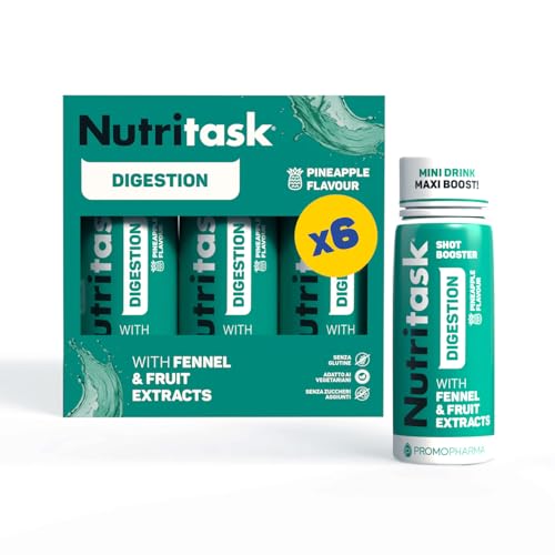 Nutritask Shot Digestion Drink Funzionali, 6x60 ml