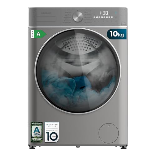 Cecotec Lavatrice Frontale Bolero DressCode 10800 Inverter Steel 10kg 1400rpm