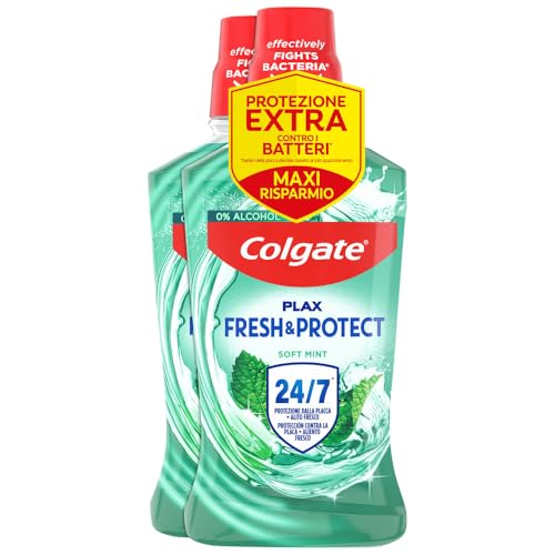 Colgate Plax Soft Mint Collutorio 2x500ml