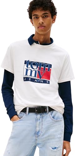 Tommy Jeans T-Shirt Uomo Maniche Corte Slim Fit Cotone