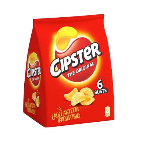 Cipster the Original Chips di Patate Croccanti Gusto Leggero, Multipack 6x22g