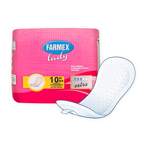Farmex Pannolino Lady Assorbente Incontinenza Extra Odor Free 10 Pezzi