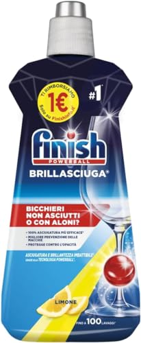 Finish Brillasciuga Brillantante Lavastoviglie Fragranza Limone, 500 ml