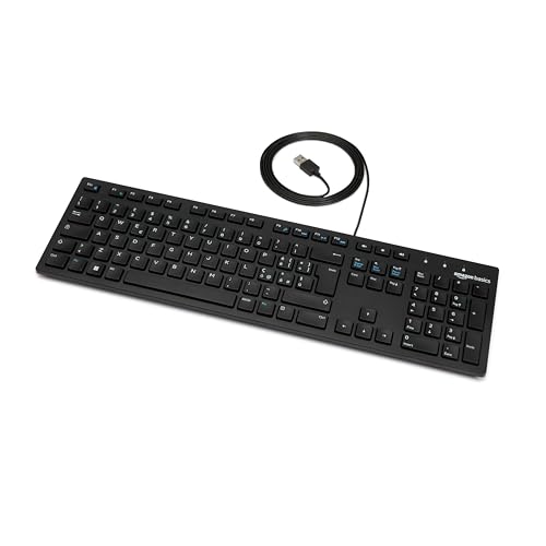 Amazon Basics Tastiera USB a basso profilo layout IT