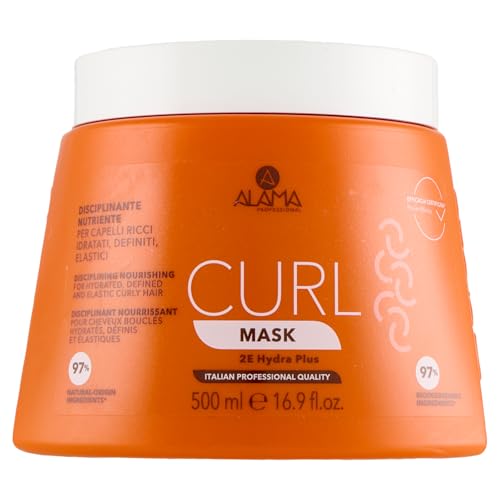 ALAMA Professional Curl Maschera Capelli Ricci e Mossi con Olio di Oliva, 500 ml