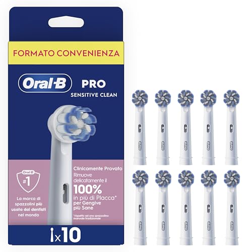 Oral-B PRO Sensitive Clean Testine di Ricambio, Confezione da 10