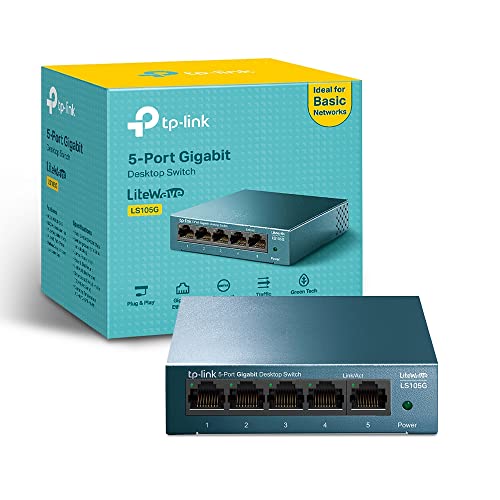 TP-Link LS105G Switch Ethernet 5 Porte Gigabit in Metallo