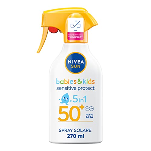 NIVEA SUN Kids Sensitive Protect & Play Spray Solare SPF 50+ 270 ml