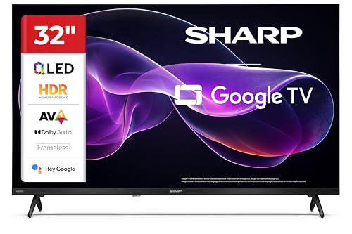 Sharp 32HF3365E TV 32" HD QLED con Google TV