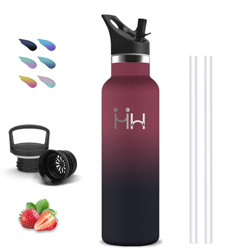 Borraccia Termica Acciaio Inox 750ml con Cannuccia