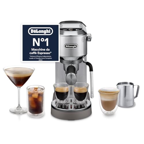 De'Longhi Dedica Duo EC890.M Macchina Espresso con Lancia Vapore e Cold Brew