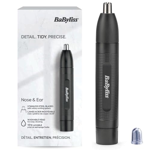 BaByliss E650E Trimmer naso/orecchie doppia lama