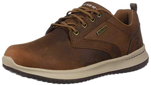 Skechers Delson Antigo Oxford Uomo Marrone Brown Cdb