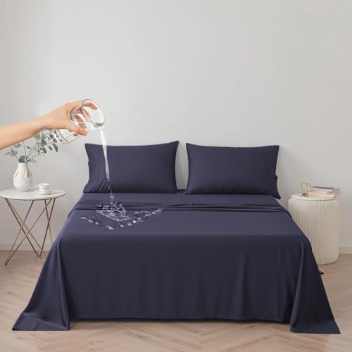 DUJUIKE Copriletto Impermeabile Cal King/King 250x230cm Marina Oscura