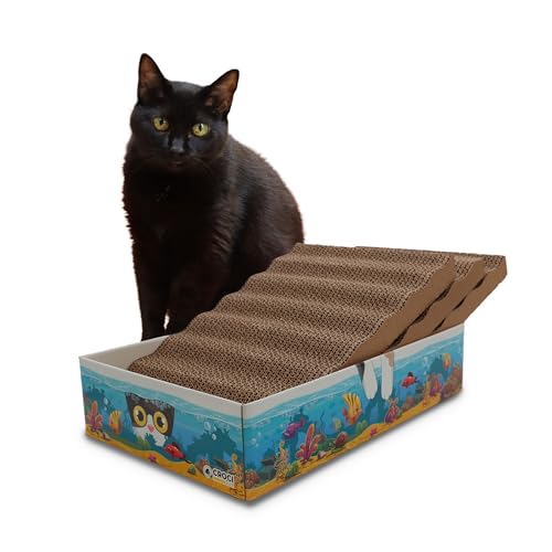 Croci Acquario Tiragraffi per gatti 6 in 1, cartone