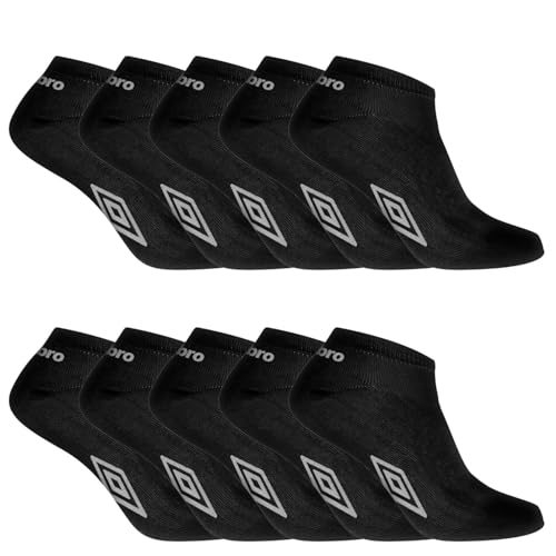 Umbro Fantasmini Uomo e Donna Set di 10, Nero
