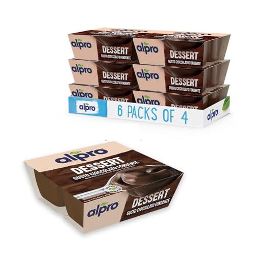 ALPRO Dessert al Cioccolato Fondente, 6 Confezioni da 4x125g