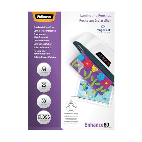 Fellowes Pouch plastificazione A4 lucido 25 pezzi 160 micron