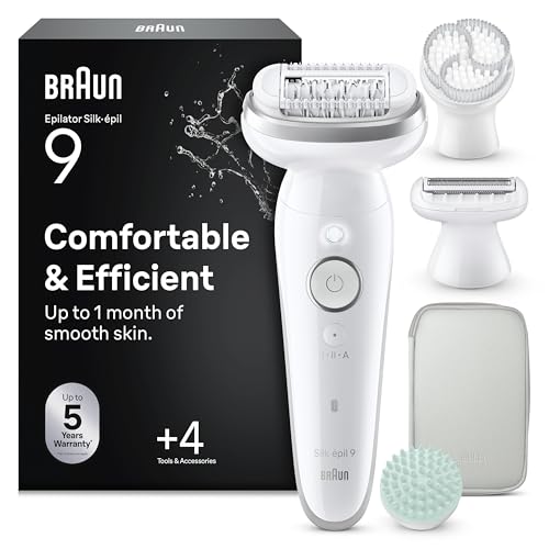 Braun Silk Epil 9 SkinSpa Epilatore Wet&Dry con Spazzola Esfoliante