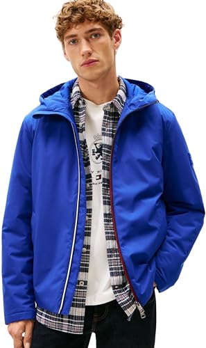 Tommy Hilfiger Giacca a Vento Leggera con Cappuccio Uomo