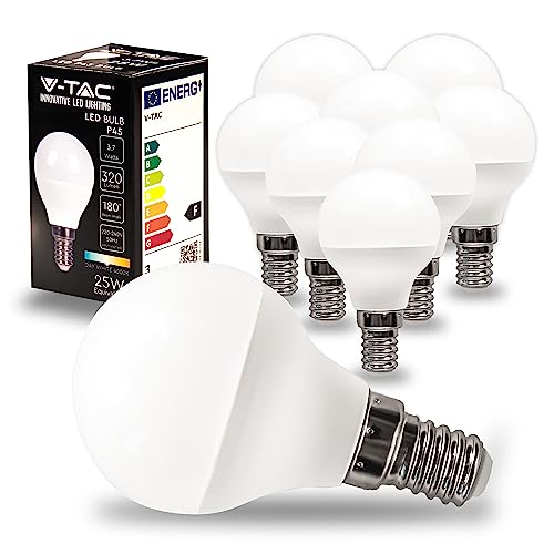 V-TAC Lampadine LED P45 E14 3,7W, 10 Pezzi