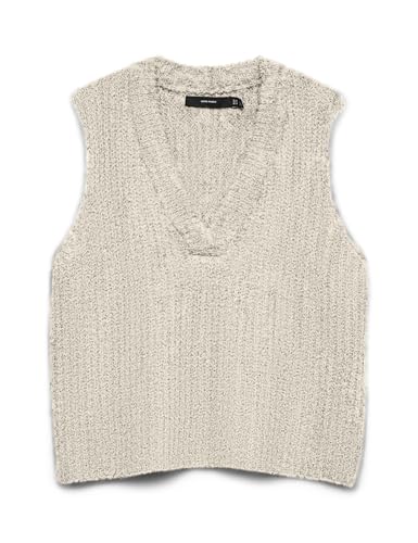 VERO MODA Gilet Scollo a V Rib SL Donna